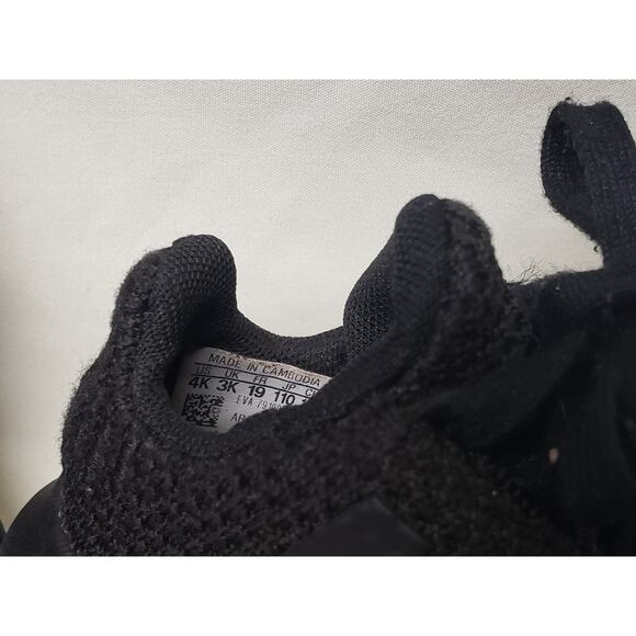 Adidas Black Mesh Tie Kids Shoes Sneakers • Size 4K Kids - Picture 6 of 8